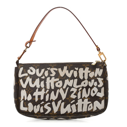 Louis Vuitton Monogram Graffiti Pochette Accessories Silver 1 of 10