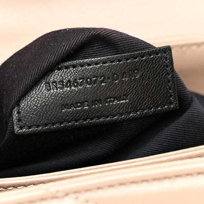 Saint Laurent Calfskin Y Quilted Monogram Toy Loulou Crossbody Bag Dark Beige 7 of 10