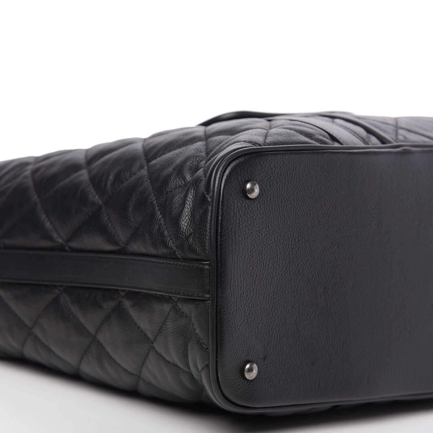 Chanel Calfskin Quilted Casual Riviera Tote Black 10 of 14