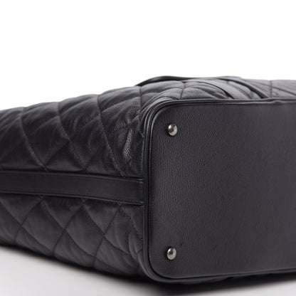 Chanel Calfskin Quilted Casual Riviera Tote Black 10 of 14