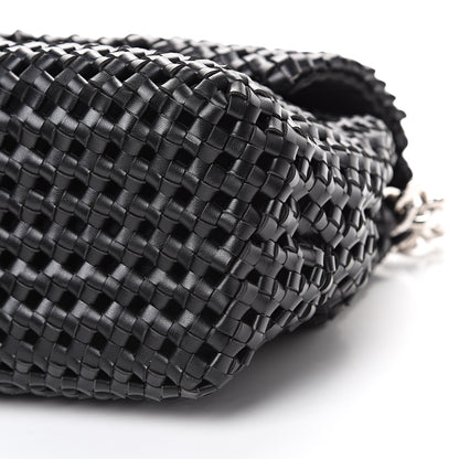 Stella McCartney Eco Alter Nappa Weaved Becks Shoulder Bag Black 9 of 9