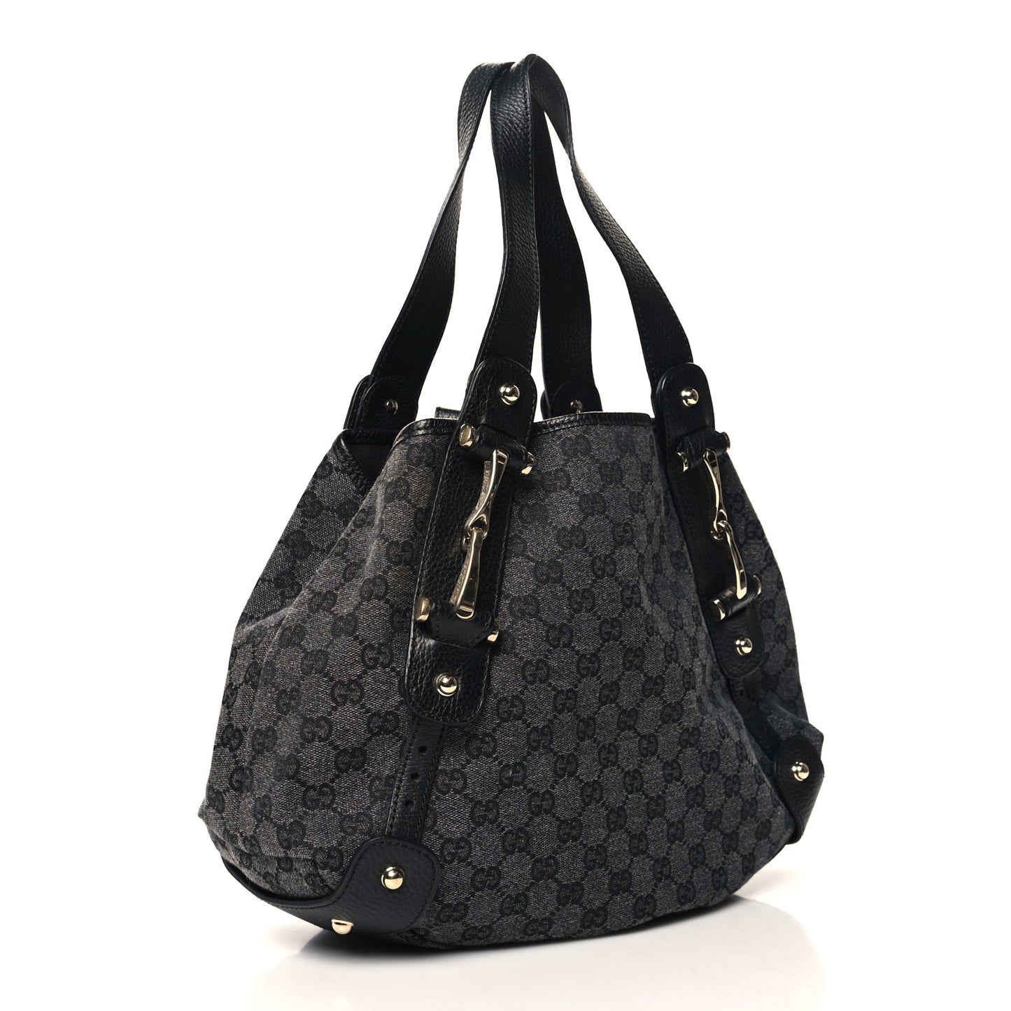 Monogram Medium Pelham Shoulder Bag Black Grey