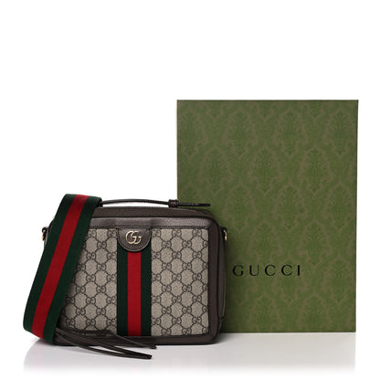 Gucci GG Supreme Web Small Ophidia Top Handle Shoulder Bag Brown 13 of 13
