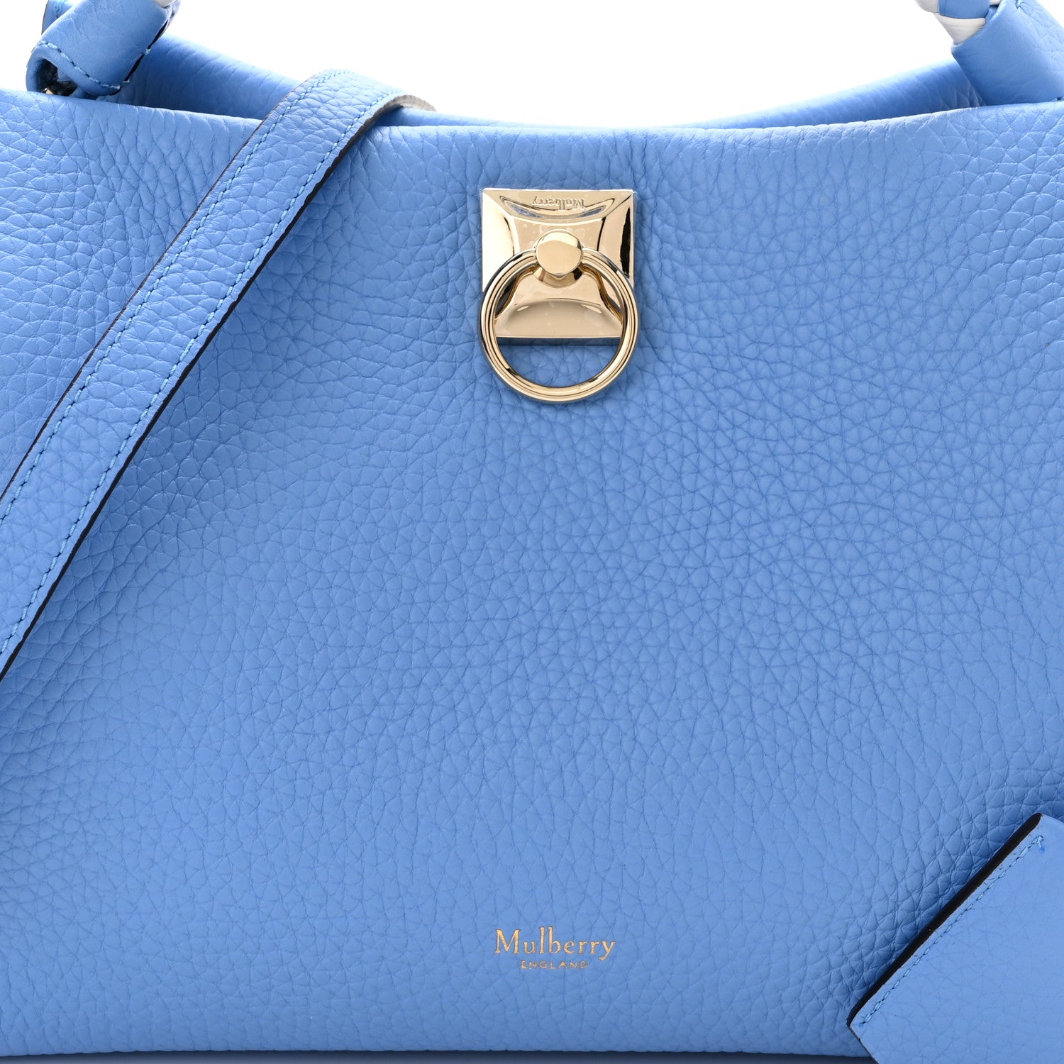 Mulberry Heavy Grain Small Iris Tote Cornflower Blue 8 of 10