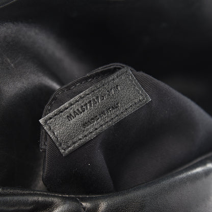 Saint Laurent Lambskin Quilted Small Loulou Puffer Monogram Chain Satchel Black 6 of 9