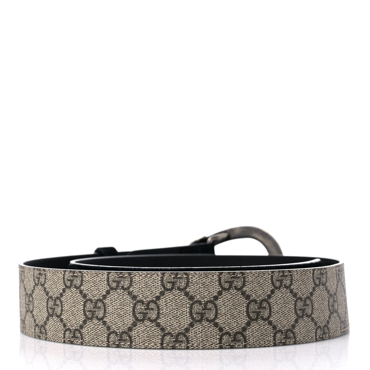 GG Supreme Monogram Suede Dionysus 40mm Belt 90 36 Beige Black