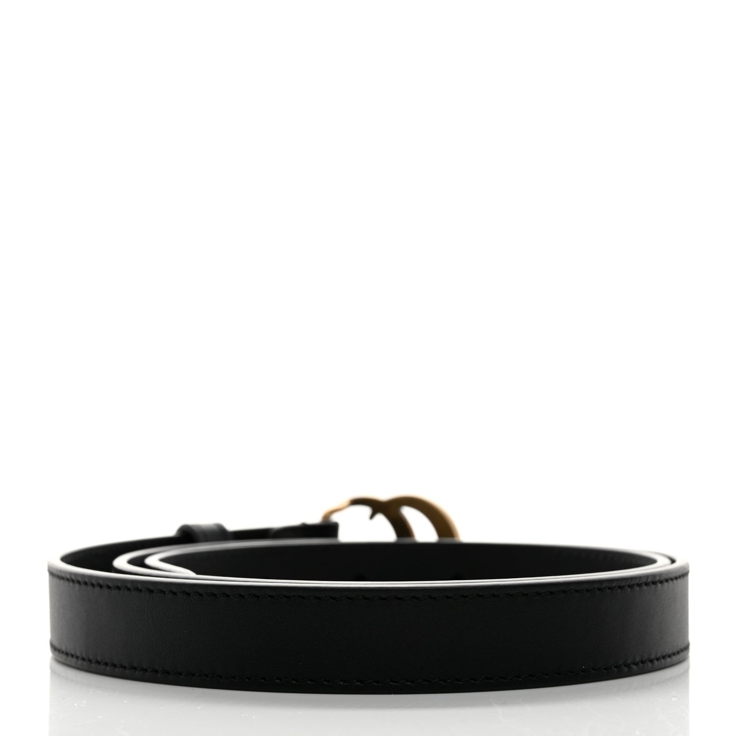 Calfskin Double G 20mm Belt 80 32 Black