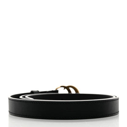 Gucci Calfskin Double G 20mm Belt 80 32 Black 2 of 6