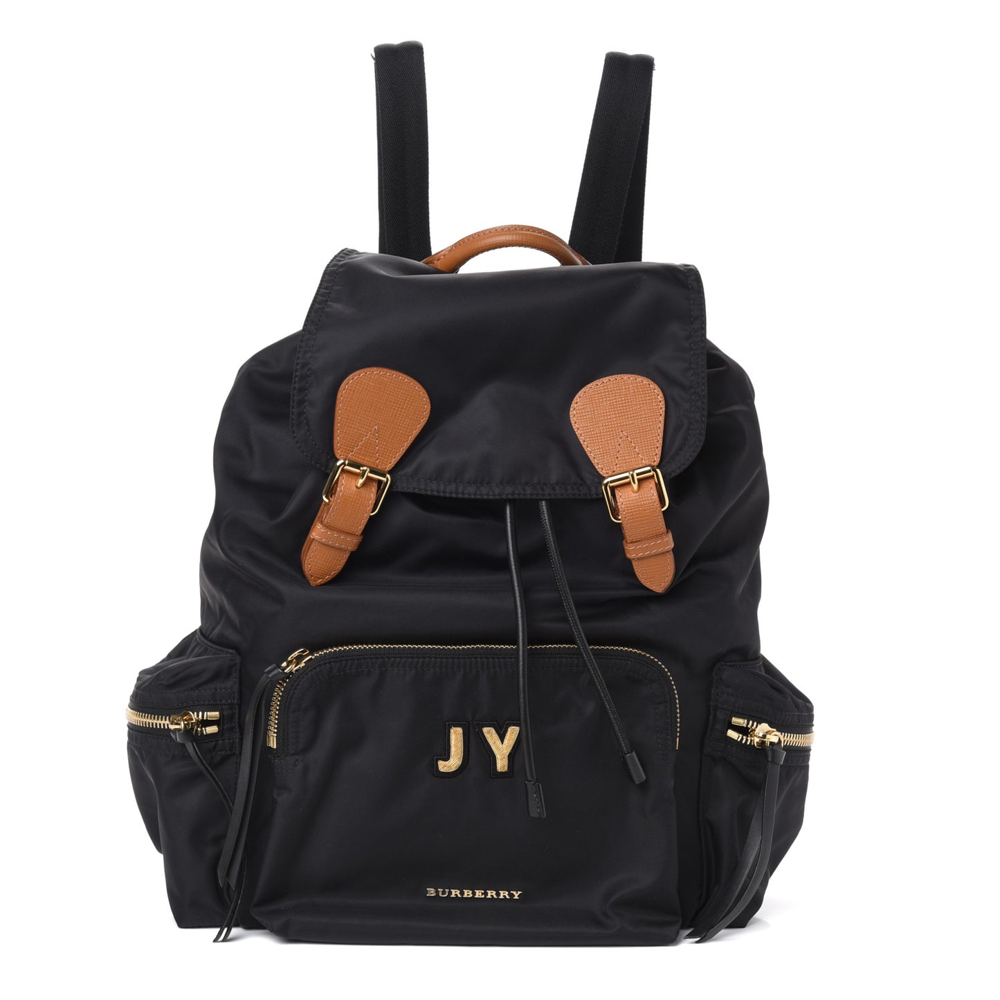 Nylon Medium Rucksack Backpack Black