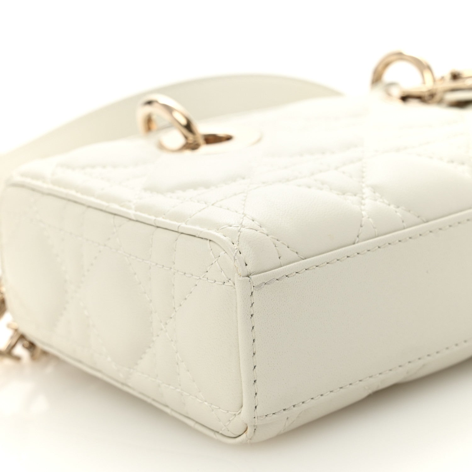 Christian Dior Lambskin Cannage Small Lady D-Joy Latte 16 of 31