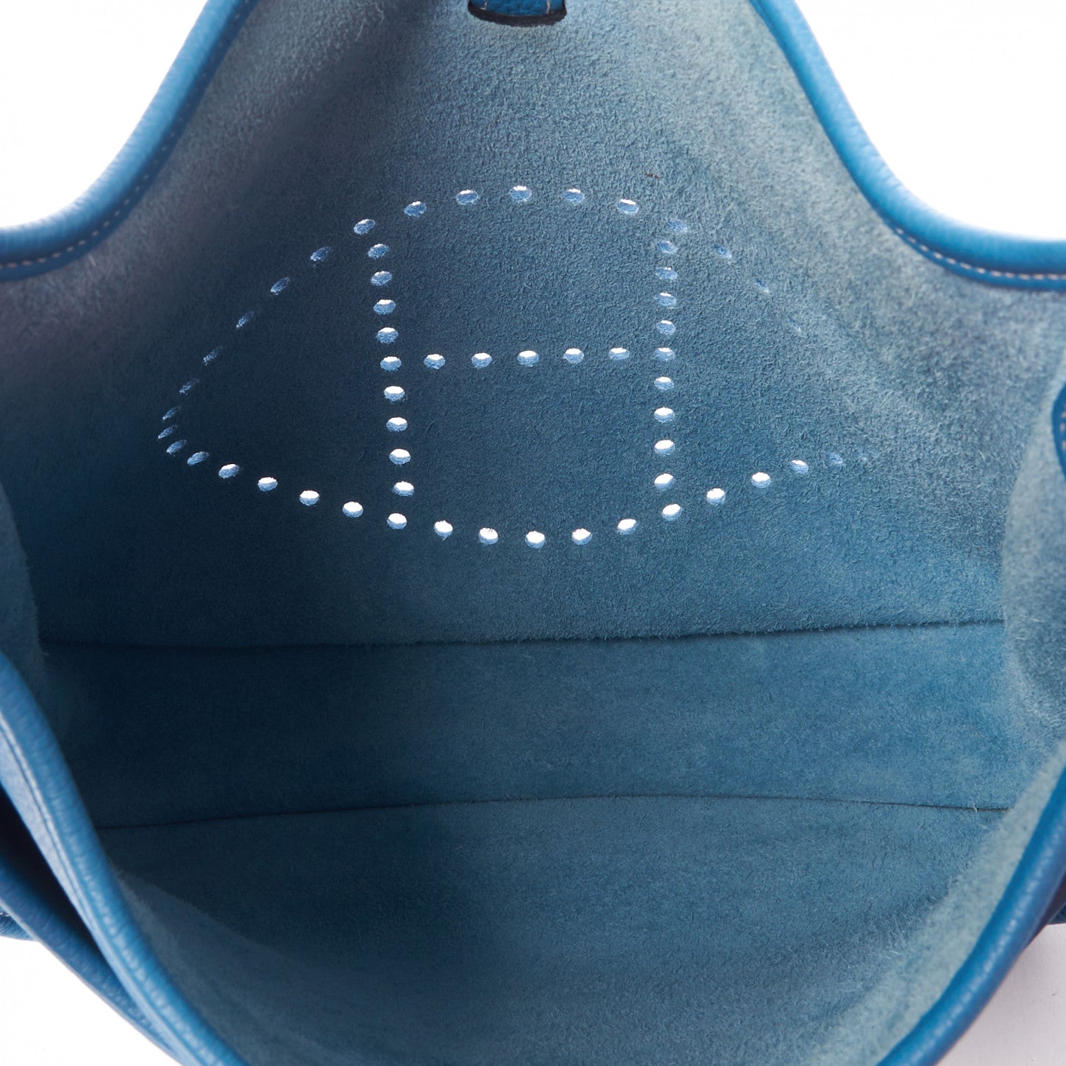 Hermes Taurillon Clemence Evelyne III PM Blue Jean 6 of 8