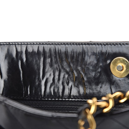 Chanel Patent Quilted Tote Black 13 of 17