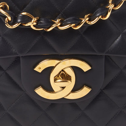 Chanel Lambskin Quilted XL Jumbo Single Flap Black 8 of 10