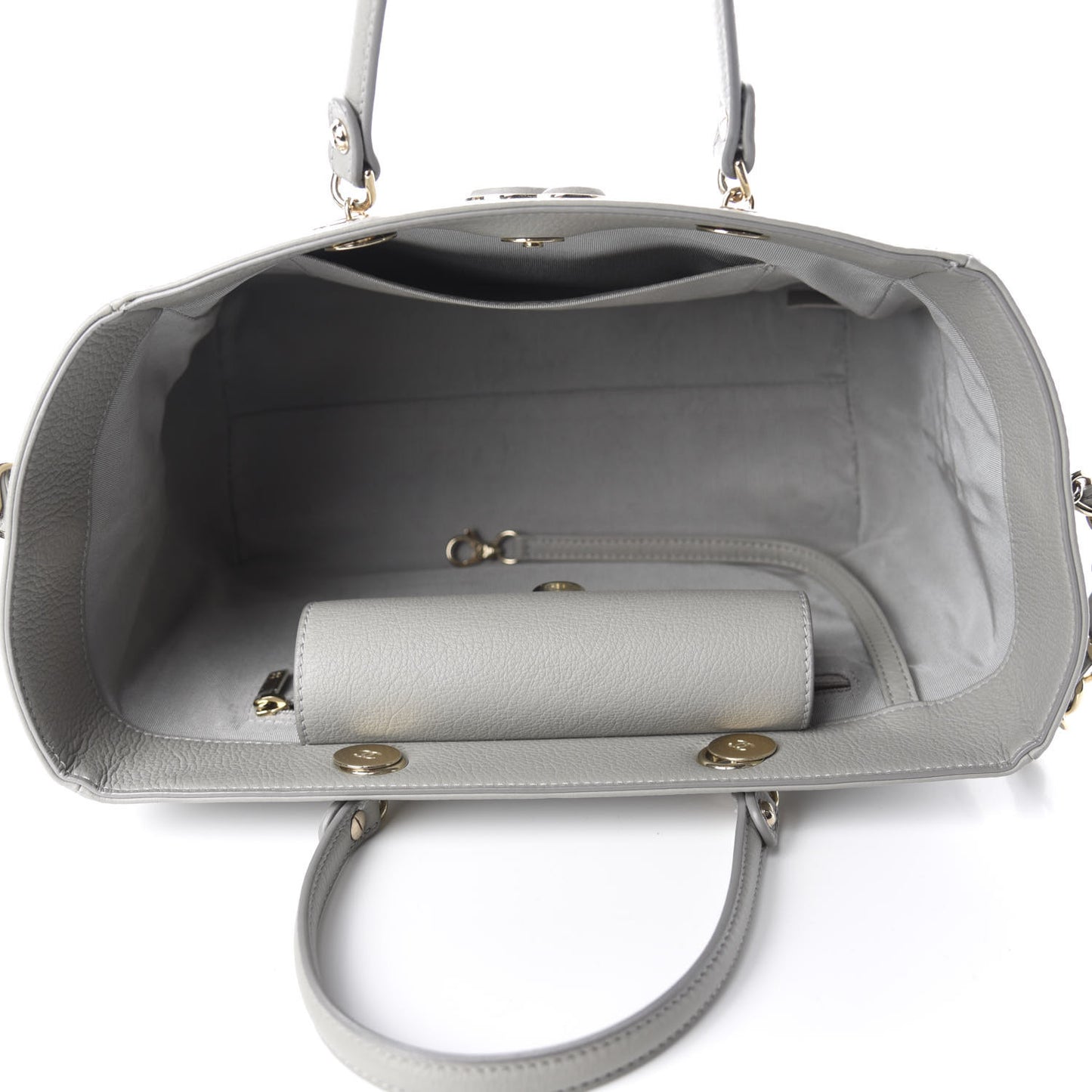 Bullskin Stitched Small Shopping Bag Grey