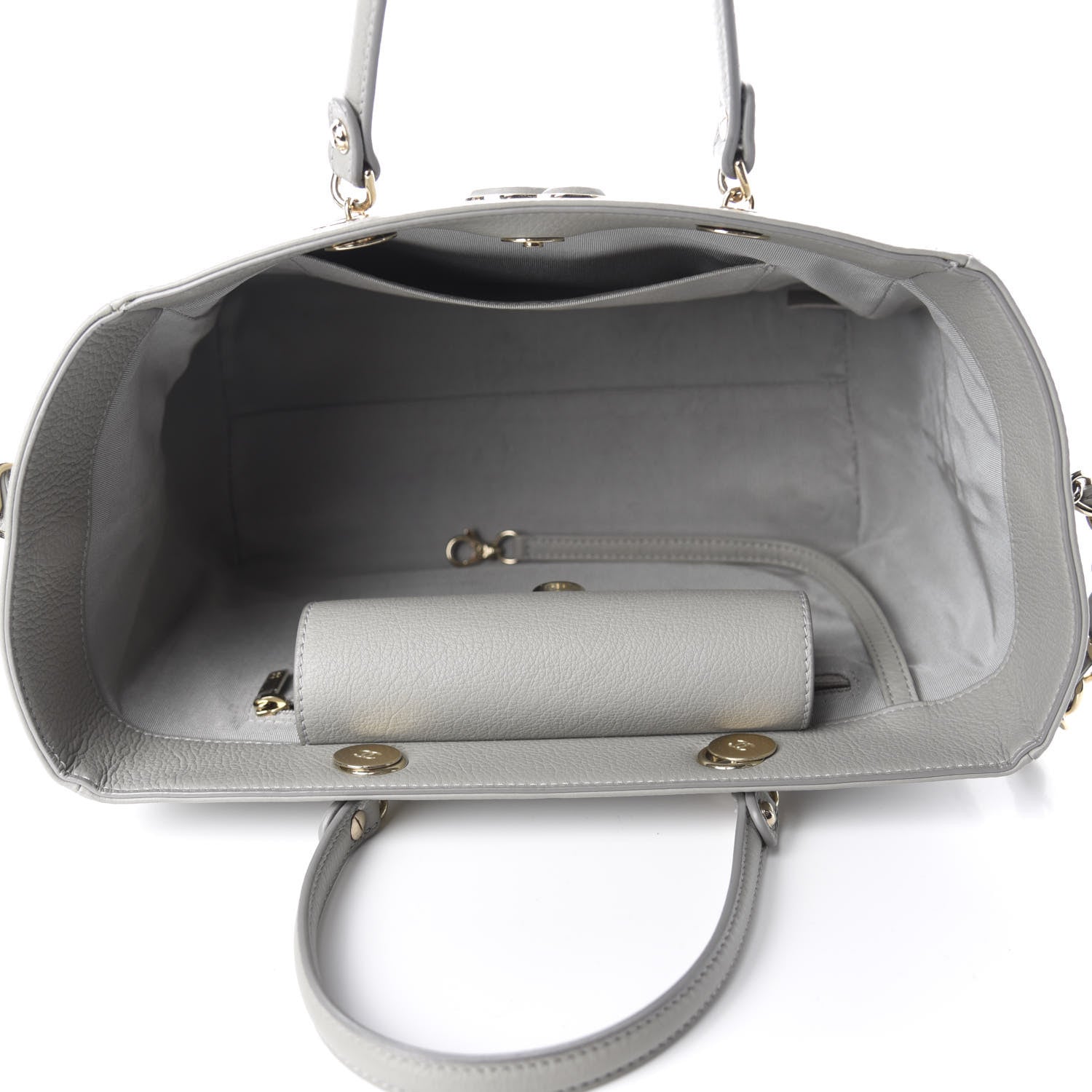 Chanel Bullskin Stitched Small Shopping Bag Grey 6 of 11