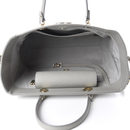 Chanel Bullskin Stitched Small Shopping Bag Grey 6 of 11