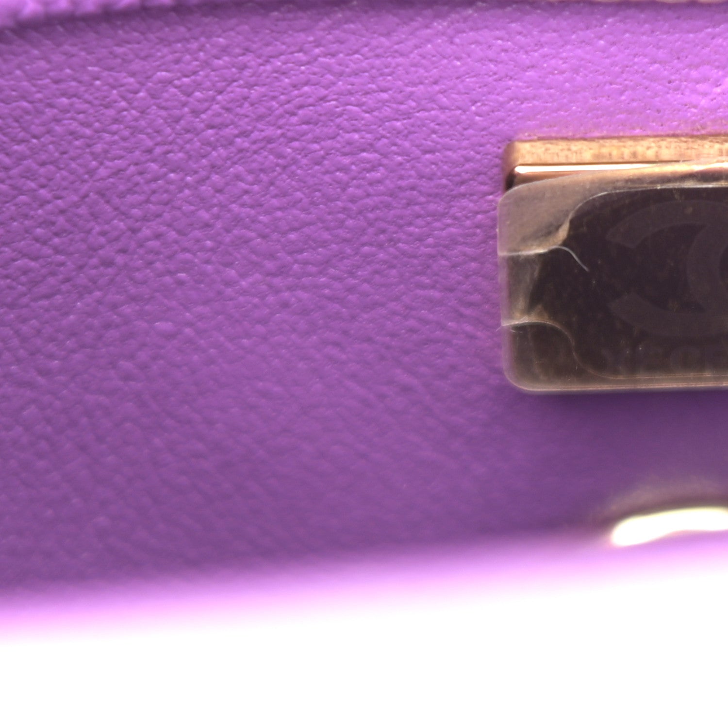 Chanel Caviar Quilted Extra Mini Coco Handle Flap Purple 7 of 11