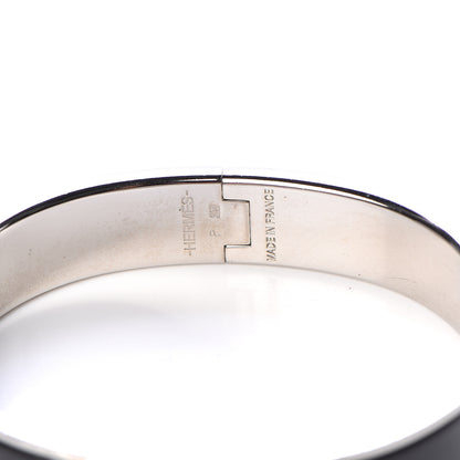 Hermes Enamel Narrow Clic Clac H Bracelet PM Black 5 of 6