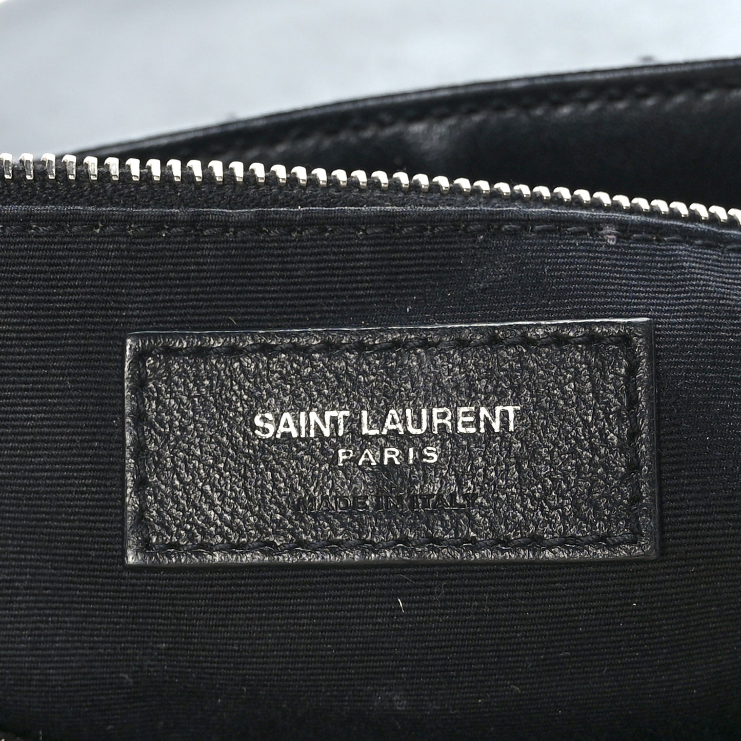 Calfskin Y Quilted Monogram Medium Loulou Chain Satchel Black