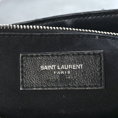 Saint Laurent Calfskin Y Quilted Monogram Medium Loulou Chain Satchel Black 7 of 11