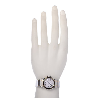 Cartier Stainless Steel 18K Yellow Gold 29mm Santos Octagon Automatic Watch 2 of 6