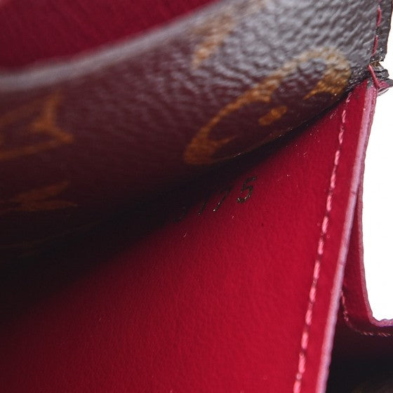 Monogram Emilie Wallet Fuchsia