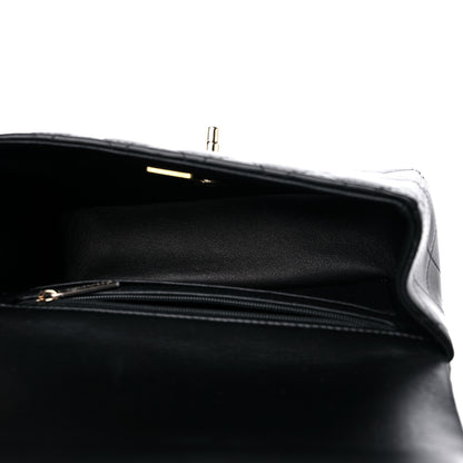 Chanel Lambskin Quilted Mini Top Handle Rectangular Flap Black 5 of 9