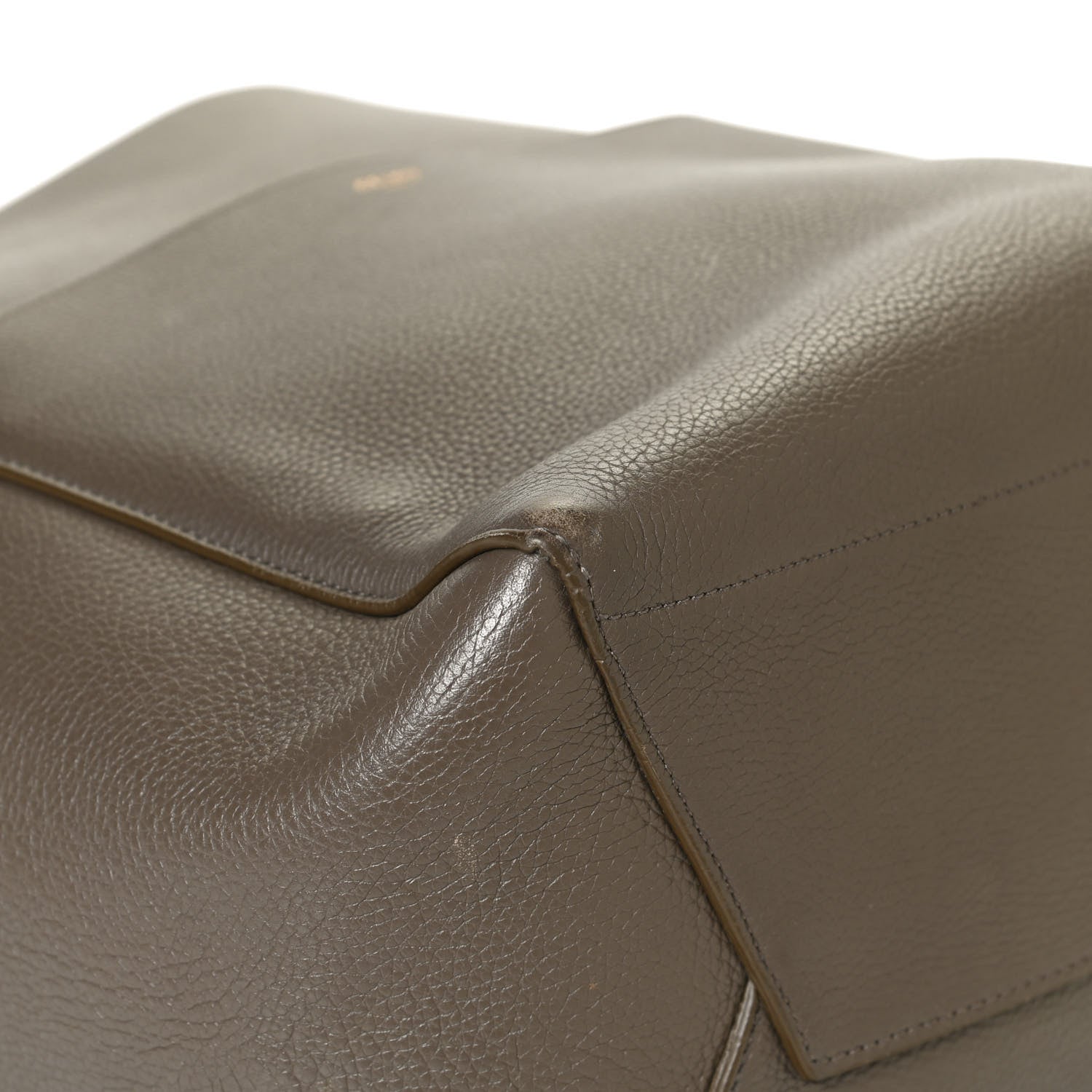 Celine Soft Grained Calfskin Sangle Bucket Bag Taupe 10 of 10