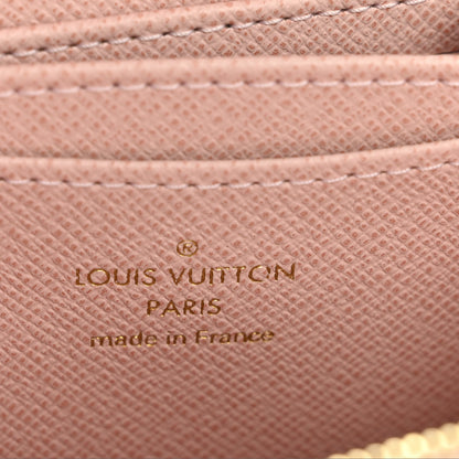 Louis Vuitton Damier Azur Zippy Coin Purse Rose Ballerine 6 of 9