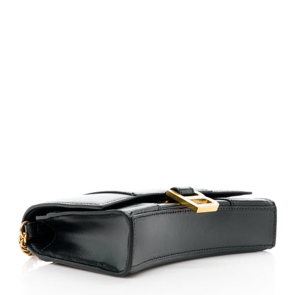 Balenciaga Shiny Box Calfskin Hourglass Chain Bag Black 4 of 10