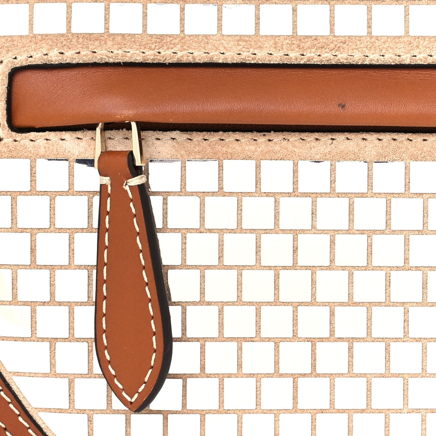 Calfskin Mirrored Small Olympia Pouch Warm Tan