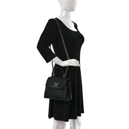 Louis Vuitton Calfskin Lockme Ever Mini Black 2 of 11