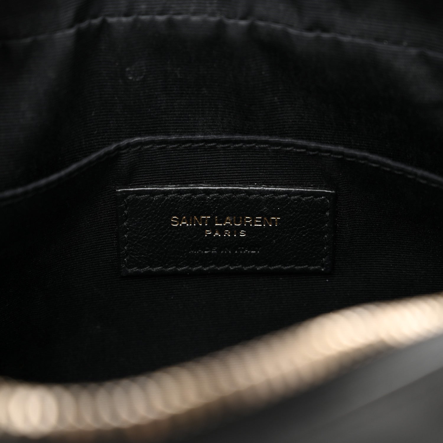 Saint Laurent Calfskin Matelasse Monogram Lou Camera Bag Black 6 of 13