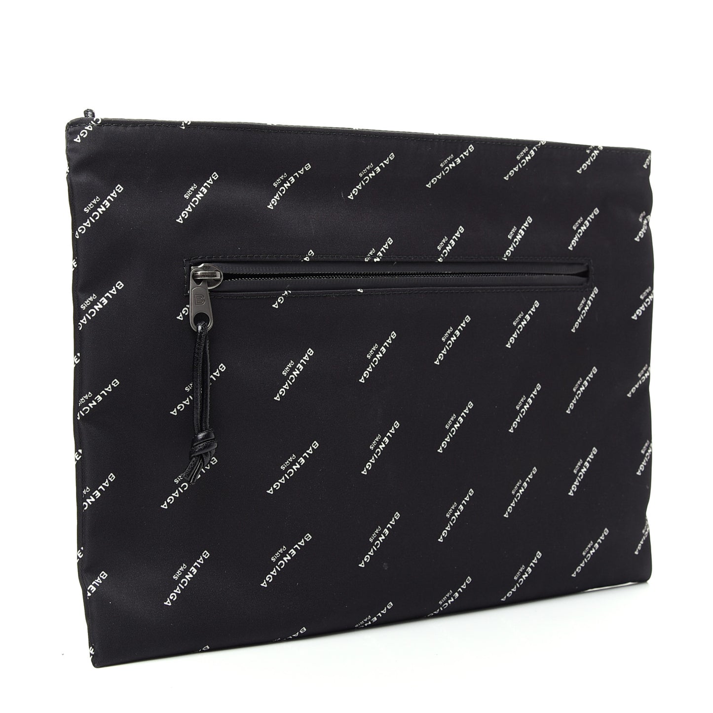 Nylon Allover Logo Documents Case Black