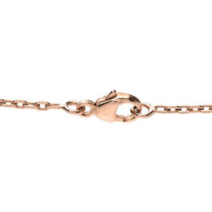 Hermes Rose Gold Lacquered Cage d'H Pendant Necklace White 5 of 9