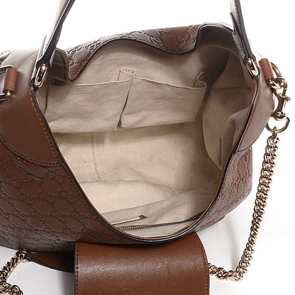 Gucci Guccissima Medium Emily Hobo Brown 5 of 9