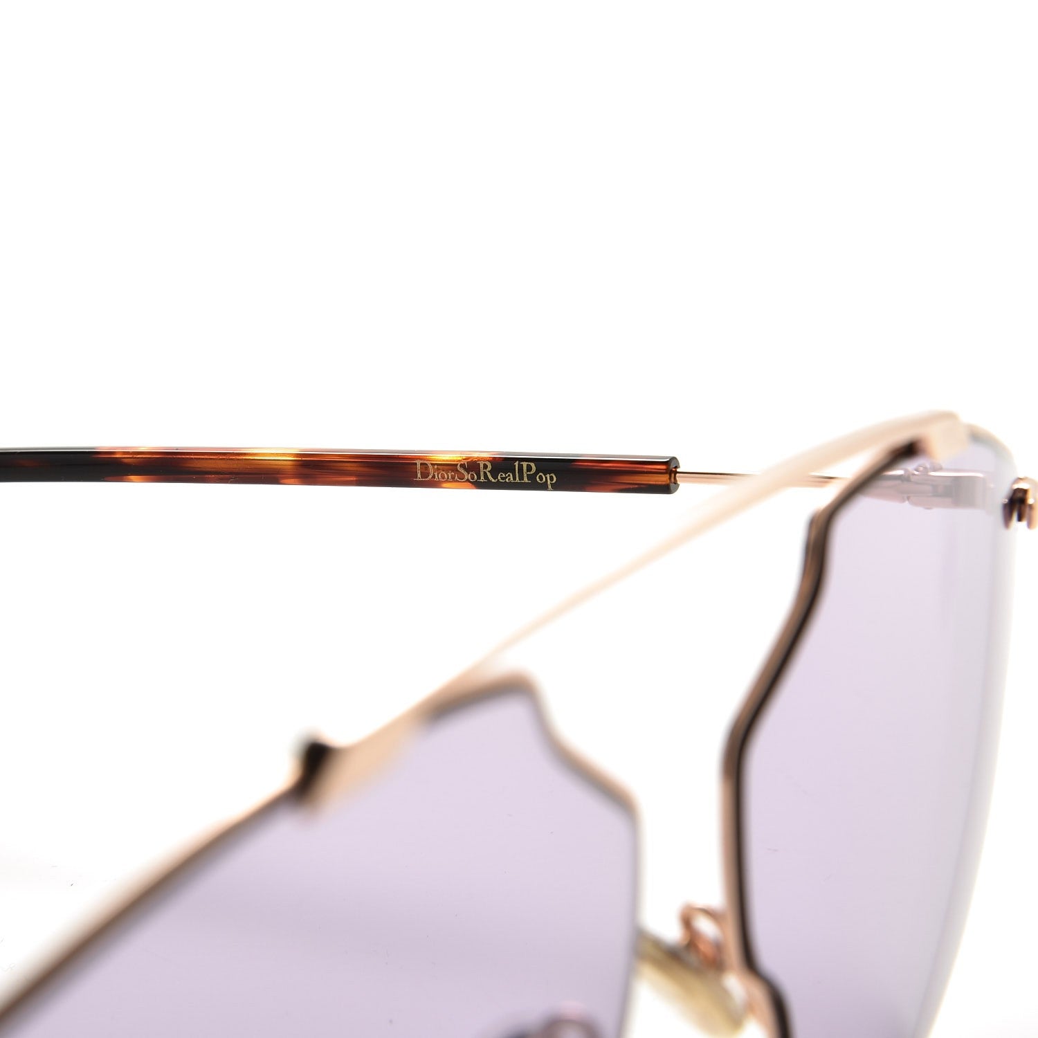 Christian Dior So Real Pop Sunglasses Rose Gold Purple 5 of 9
