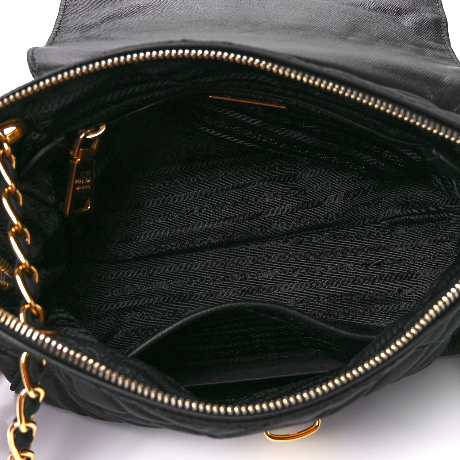 Prada Nylon Tessuto Impuntu Quilted Flap Black 5 of 12