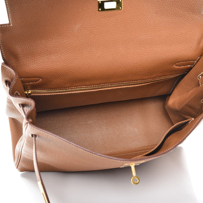 Hermes Togo Kelly Retourne 35 Gold 6 of 34