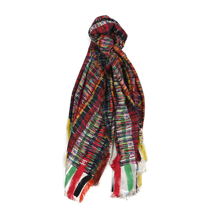 Chanel Silk Paint Print Scarf Multicolor 1 of 4
