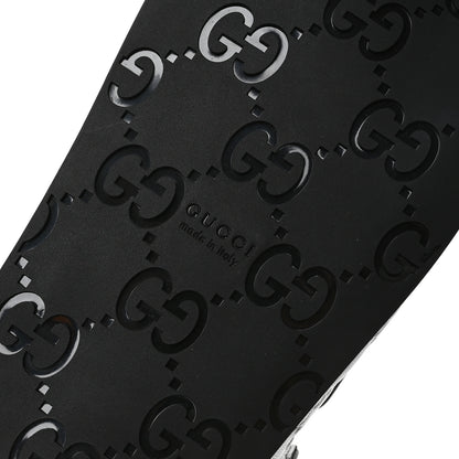 Gucci Guccissima GG Embossed Womens Sandals 37.5 Black 7 of 9