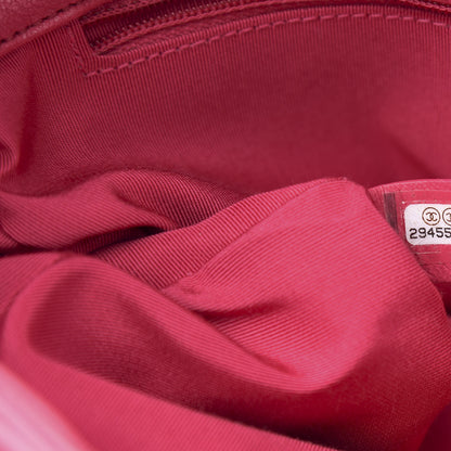 Chanel Lambskin Quilted Medium 19 Flap Dark Pink 6 of 9