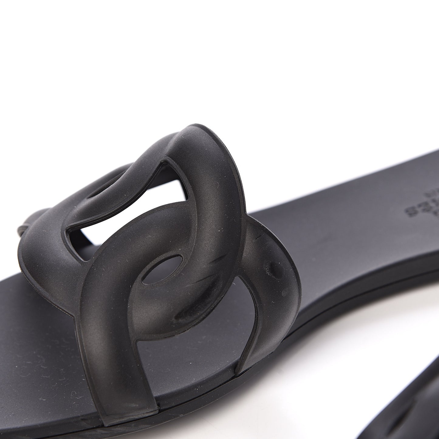 Rubber Aloha Sandals 38 Black