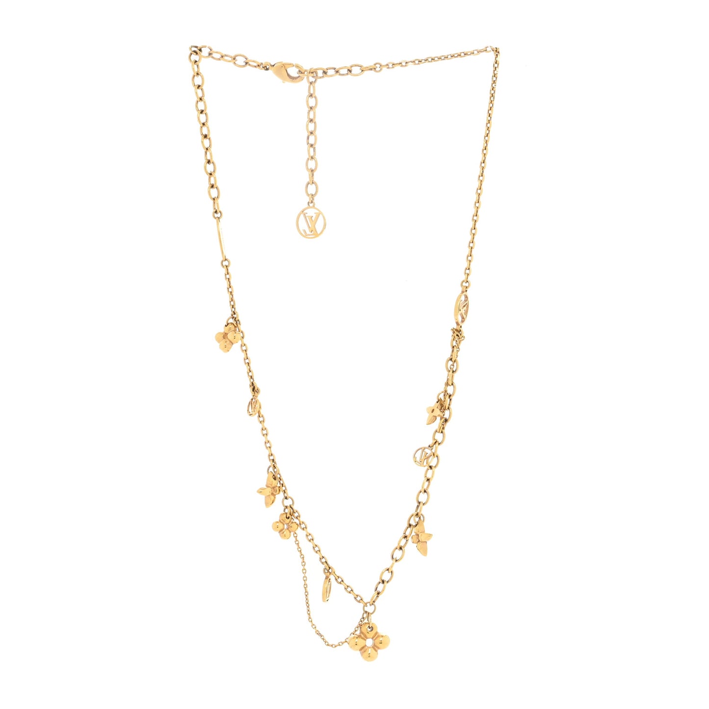 Metal Blooming Supple Necklace Gold