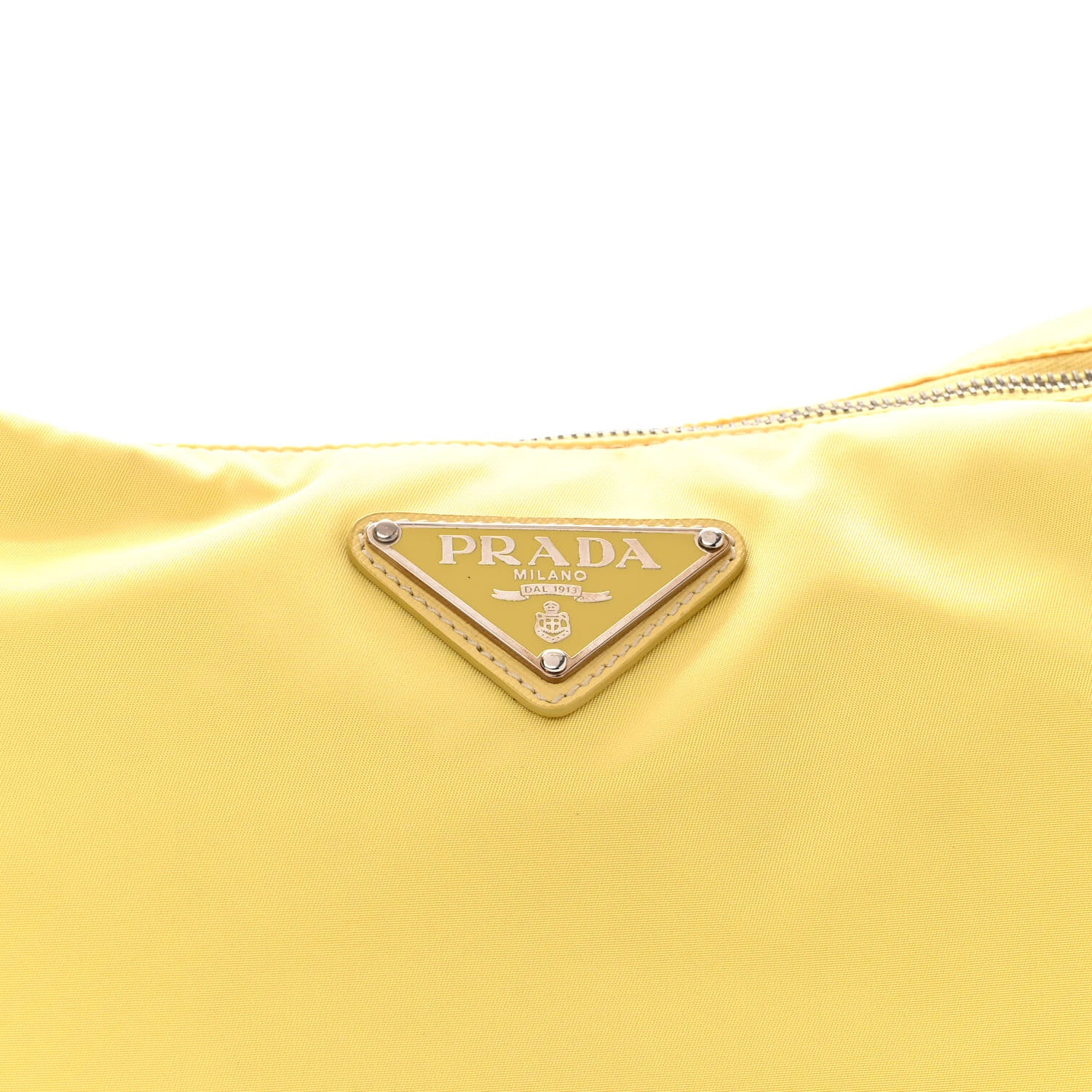 Prada Tessuto Nylon Saffiano Sacca Shoulder Bag Ananas 8 of 17