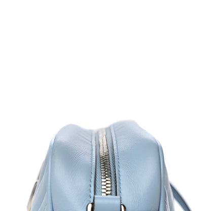 Gucci Calfskin Matelasse Small GG Marmont Chain Shoulder Bag Porcelain Light Blue 17 of 20