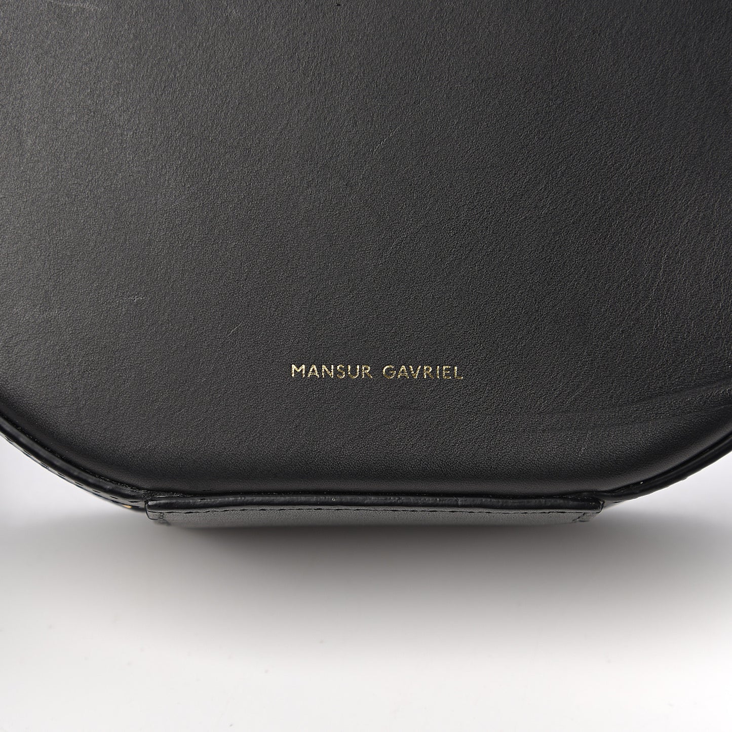 Calfskin Circle Crossbody Bag Black