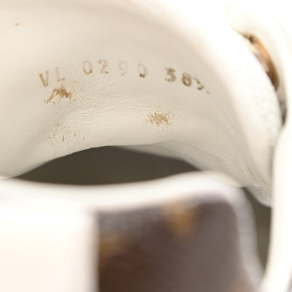 Louis Vuitton Calfskin Monogram Run Away Sneakers 38.5 White 20 of 21