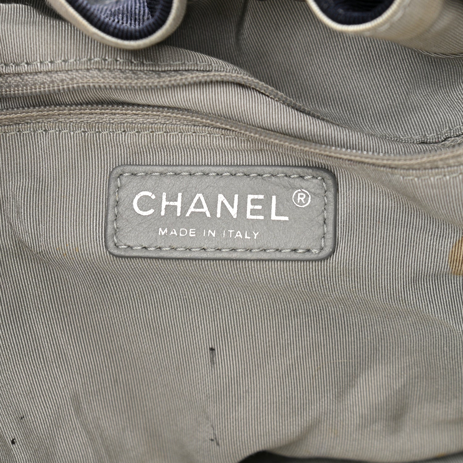 Chanel Denim Stretch Large CC Spirit Cabas Tote Blue 6 of 14