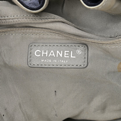 Chanel Denim Stretch Large CC Spirit Cabas Tote Blue 6 of 14